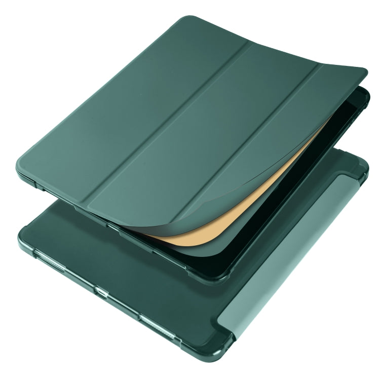 For iPad Pro 12.9 (2020) / iPad Pro 12.9(2018) 3-folding Horizontal Flip PU Leather + Shockproof TPU Tablet Case with Holder & Pen Slot