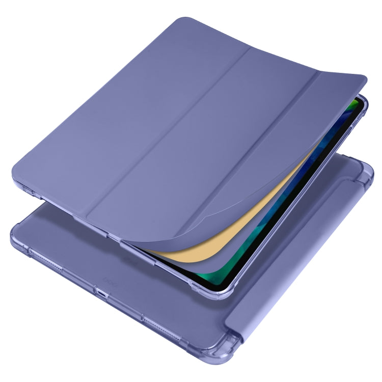 For iPad Pro 12.9 (2020) / iPad Pro 12.9(2018) 3-folding Horizontal Flip PU Leather + Shockproof TPU Tablet Case with Holder & Pen Slot