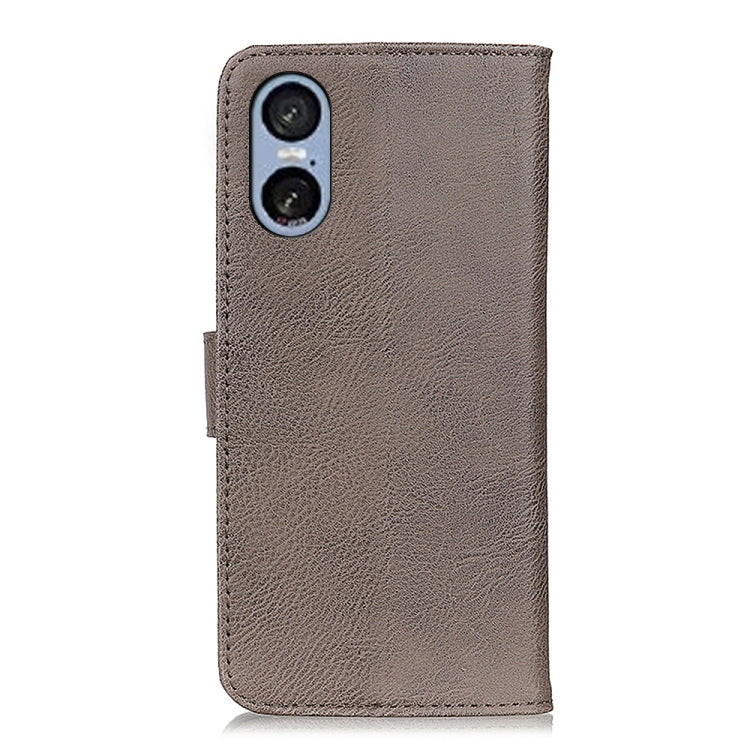For Sony Xperia 5 VI KHAZNEH Cowhide Texture Horizontal Flip Leather Phone Case