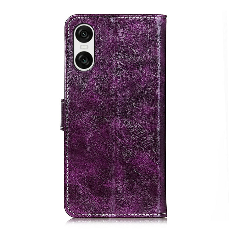 For Sony Xperia 10 VI Retro Crazy Horse Texture Horizontal Flip Leather Phone Case