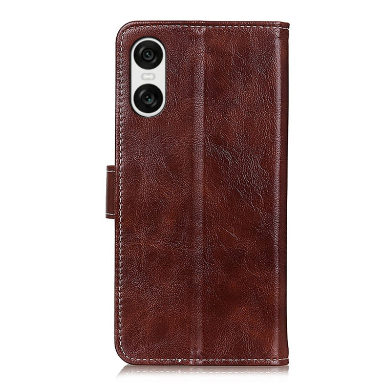 For Sony Xperia 10 VI Retro Crazy Horse Texture Horizontal Flip Leather Phone Case