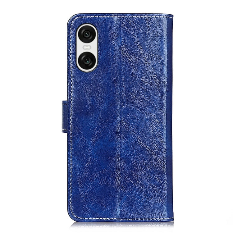 For Sony Xperia 10 VI Retro Crazy Horse Texture Horizontal Flip Leather Phone Case