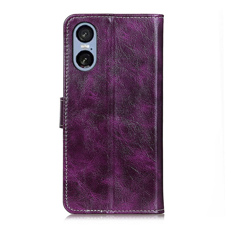 For Sony Xperia 5 VI Retro Crazy Horse Texture Horizontal Flip Leather Phone Case