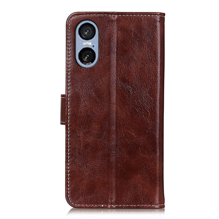 For Sony Xperia 5 VI Retro Crazy Horse Texture Horizontal Flip Leather Phone Case
