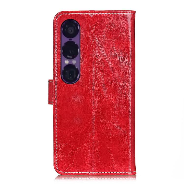 For Sony Xperia 1 VII Retro Crazy Horse Texture Horizontal Flip Leather Phone Case