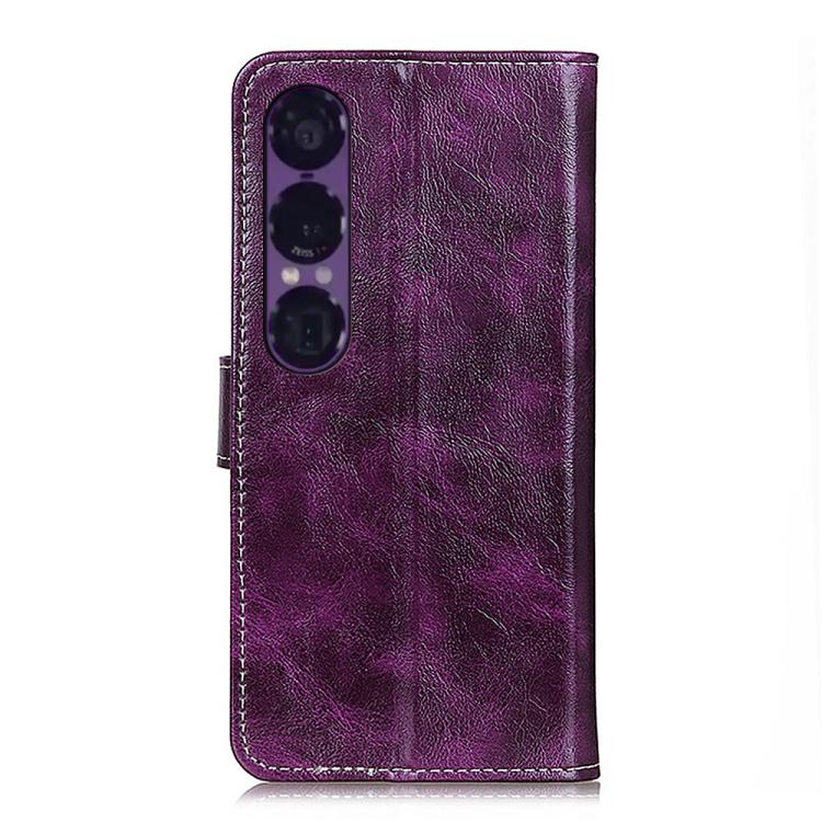 For Sony Xperia 1 VII Retro Crazy Horse Texture Horizontal Flip Leather Phone Case