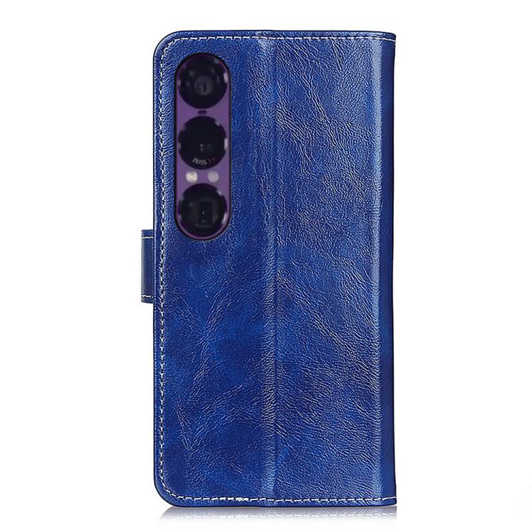 For Sony Xperia 1 VII Retro Crazy Horse Texture Horizontal Flip Leather Phone Case