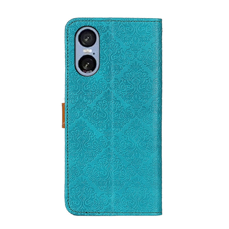 For Sony Xperia 5 VI European Floral Embossed Leather Phone Case
