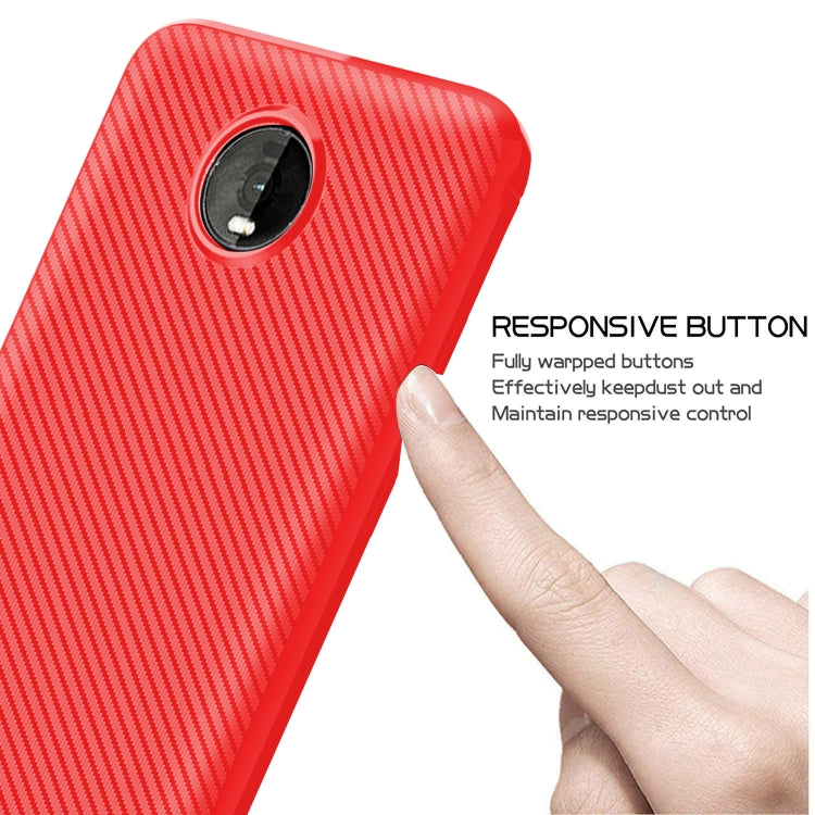 For Motorola Moto Z4 Play / Z4 Carbon Fiber Texture Shockproof TPU Protective Case