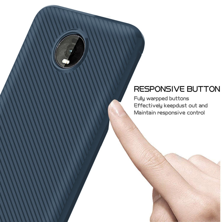 For Motorola Moto Z4 Play / Z4 Carbon Fiber Texture Shockproof TPU Protective Case