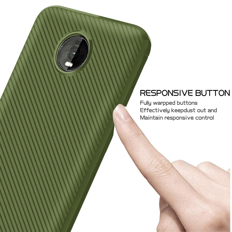 For Motorola Moto Z4 Play / Z4 Carbon Fiber Texture Shockproof TPU Protective Case