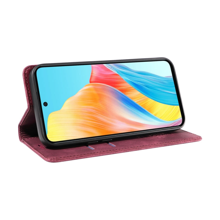 For OPPO A58 4G BETOPNICE Suction Anti-theft Leather Phone Case