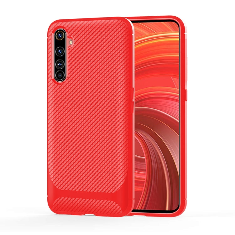 For OPPO Realme X50 Pro Carbon Fiber Texture Shockproof TPU Protective Case