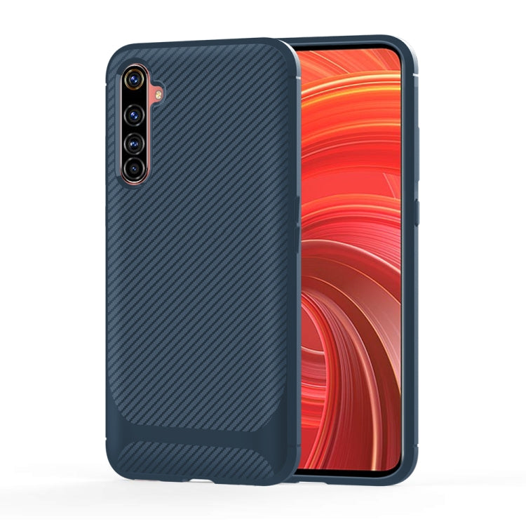 For OPPO Realme X50 Pro Carbon Fiber Texture Shockproof TPU Protective Case