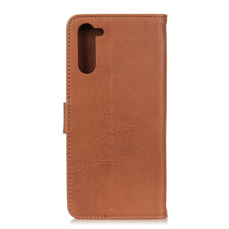For Motorola Moto Edge KHAZNEH Cowhide Texture Horizontal Flip Leather Case with Holder & Card Slots & Wallet