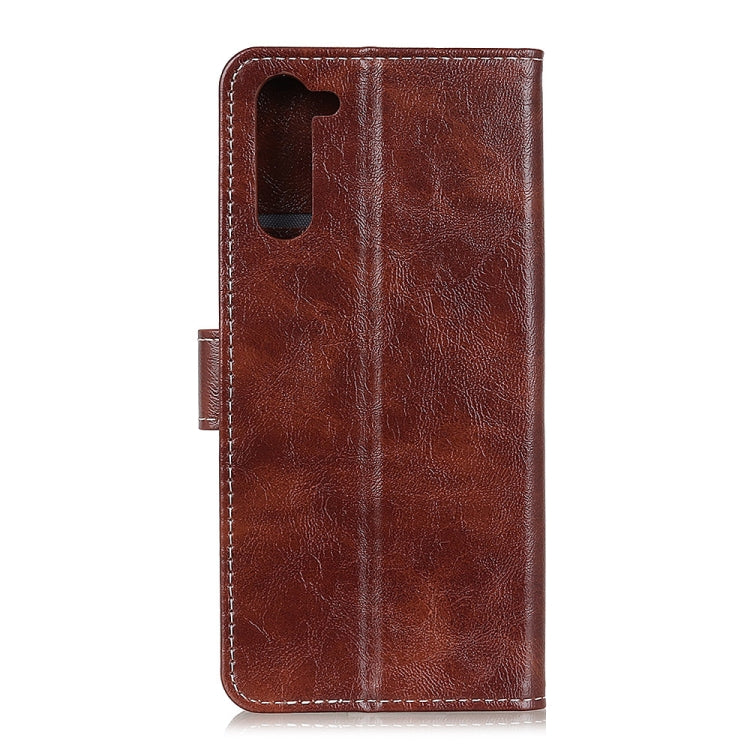 For Motorola Moto Edge Retro Crazy Horse Texture Horizontal Flip Leather Case with Holder & Card Slots & Photo Frame & Wallet
