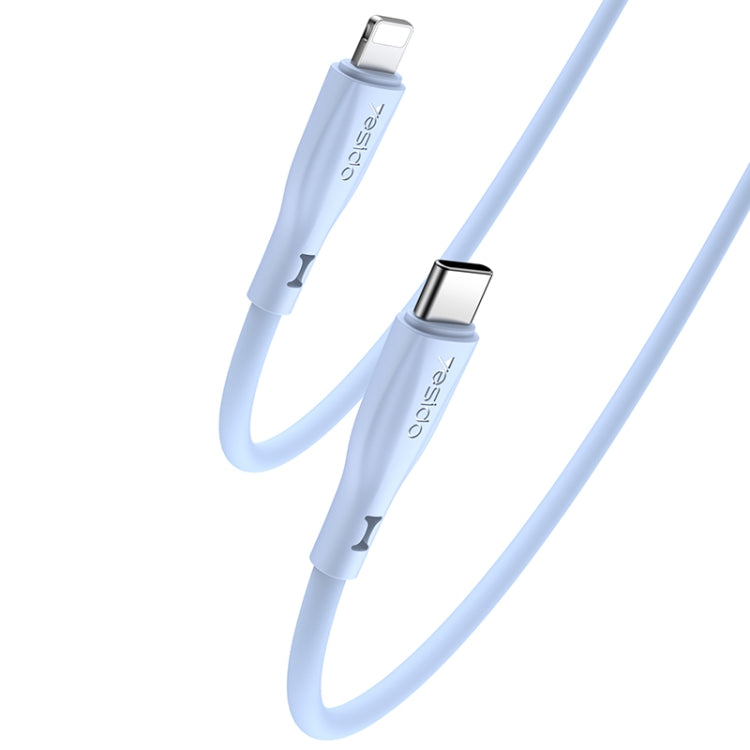 Yesido CA151 PD20W USB-C / Type-C to 8 Pin Silicone Charging Data Cable, Cable Length: 1m