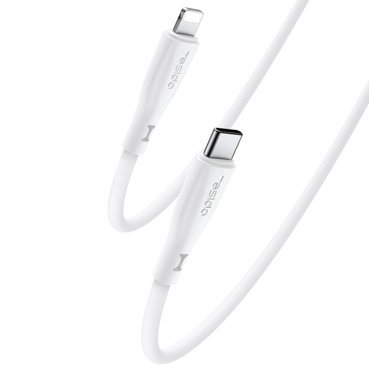 Yesido CA151 PD20W USB-C / Type-C to 8 Pin Silicone Charging Data Cable, Cable Length: 1m
