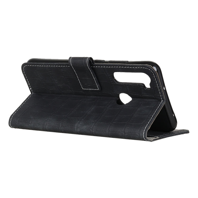 For Motorola Moto One Fusion Plus Crocodile Texture Horizontal Flip Leather Case with Holder & Card Slots & Wallet