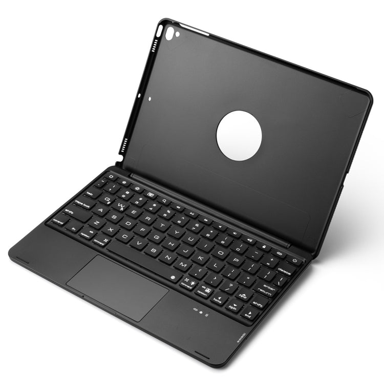F8TS For iPad Air 2 & Air 1 / Pro 9.7 inch & 2017 iPad & 2018 iPad Colorful Backlit Bluetooth Keyboard Tablet Case with Touchpad