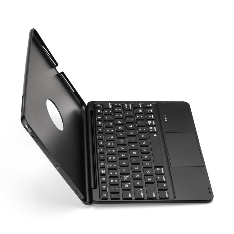 F8TS For iPad Air 2 & Air 1 / Pro 9.7 inch & 2017 iPad & 2018 iPad Colorful Backlit Bluetooth Keyboard Tablet Case with Touchpad