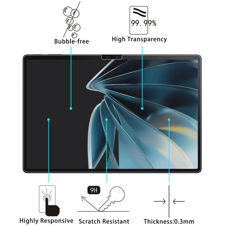 For ZTE Nubia Pad 3D 12.4 9H 0.3mm Explosion-proof Tempered Glass Film
