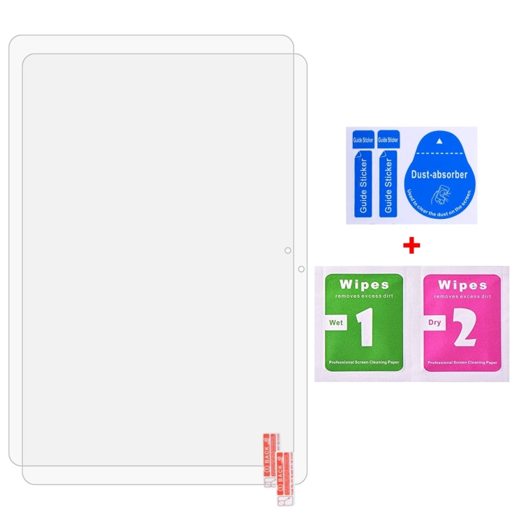 For CHUWI Hi10 X1 / X2 10.1 2pcs 9H 0.3mm Explosion-proof Tempered Glass Film