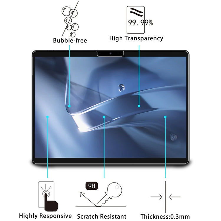 For CHUWI Hi10 Max 12.96 25pcs 9H 0.3mm Explosion-proof Tempered Glass Film