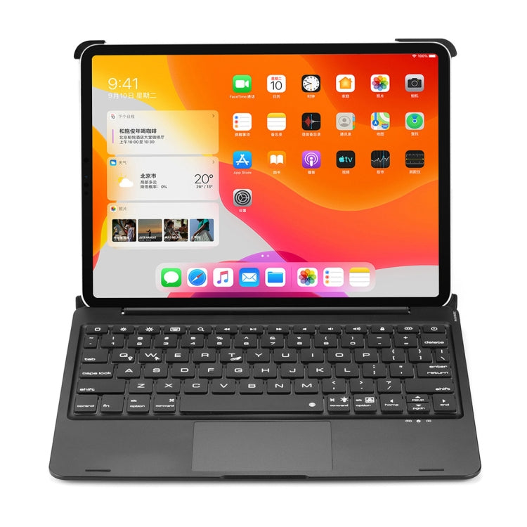 F110TS For iPad Pro 11 inch (2018) & (2020) Colorful Backlit Bluetooth Keyboard Tablet Case with Touchpad
