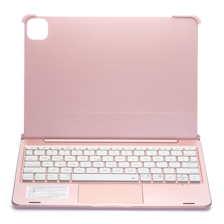 F110TS For iPad Pro 11 inch (2018) & (2020) Colorful Backlit Bluetooth Keyboard Tablet Case with Touchpad