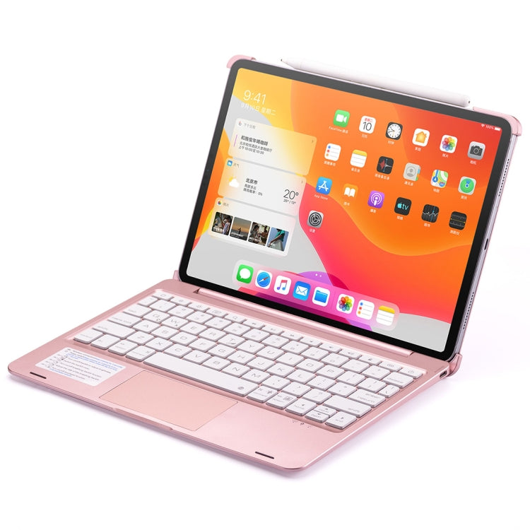 F110TS For iPad Pro 11 inch (2018) & (2020) Colorful Backlit Bluetooth Keyboard Tablet Case with Touchpad