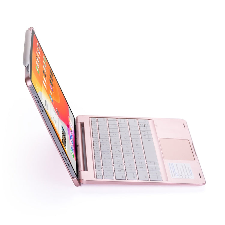 F110TS For iPad Pro 11 inch (2018) & (2020) Colorful Backlit Bluetooth Keyboard Tablet Case with Touchpad