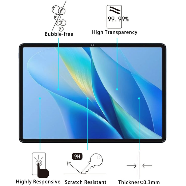 For vivo Pad Air 2pcs 9H 0.3mm Explosion-proof Tempered Glass Film