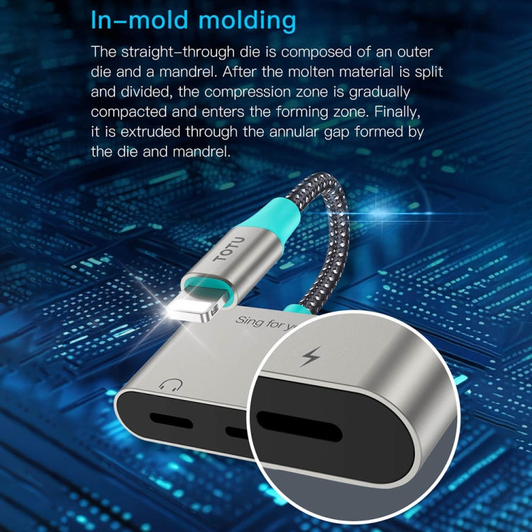 TOTU AD-3 8 Pin to 3.5mm Audio Adapter