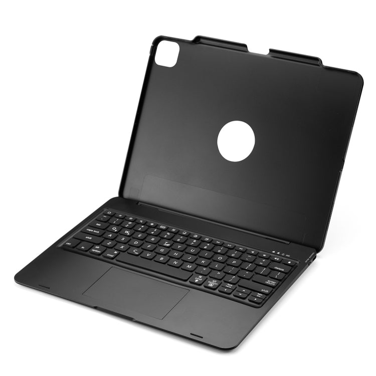 F129TS For iPad Pro 12.9 inch (2020) Colorful Backlit Bluetooth Keyboard Tablet Case with Touchpad & Pen Slot