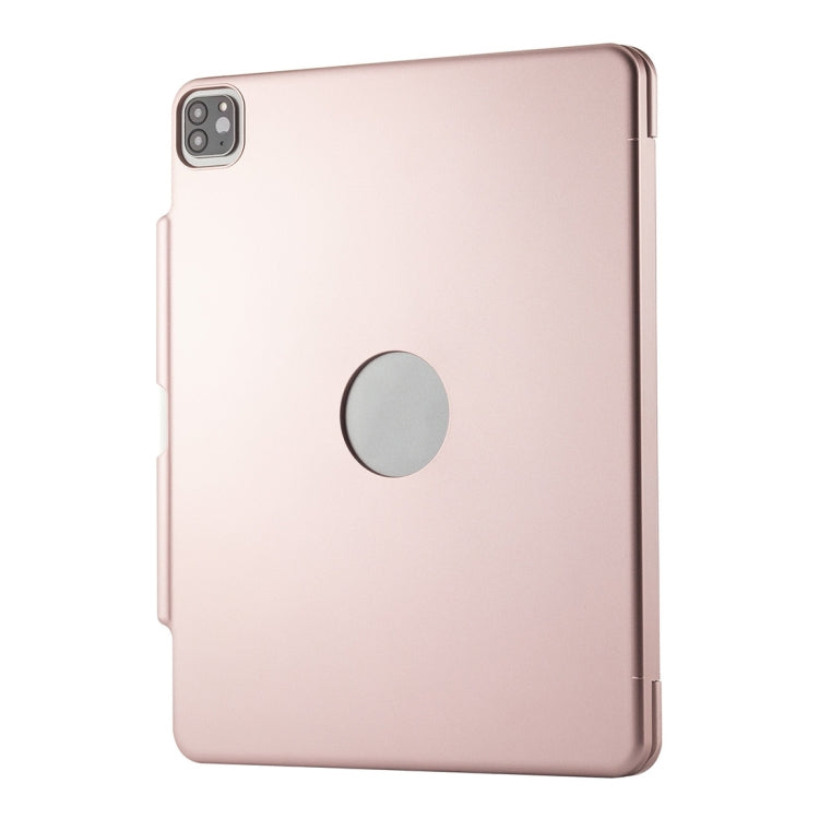 F129TS For iPad Pro 12.9 inch (2020) Colorful Backlit Bluetooth Keyboard Tablet Case with Touchpad & Pen Slot
