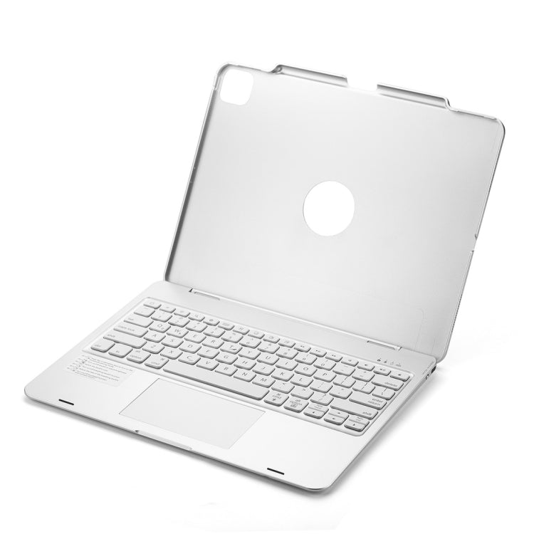 F129TS For iPad Pro 12.9 inch (2020) Colorful Backlit Bluetooth Keyboard Tablet Case with Touchpad & Pen Slot