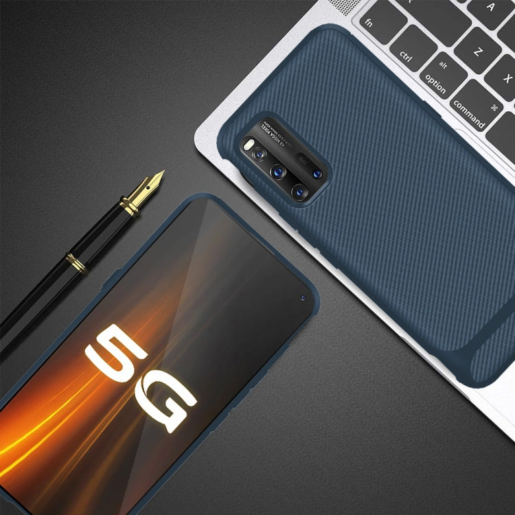 For Vivo IQOO 3 Carbon Fiber Texture Shockproof TPU Protective Case