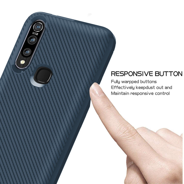 For Vivo U20(Indian Version) / Z5i(China Version) Carbon Fiber Texture Shockproof TPU Protective Case