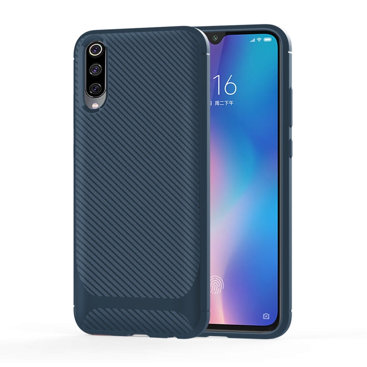 For Vivo V15 Pro Carbon Fiber Texture Shockproof TPU Protective Case