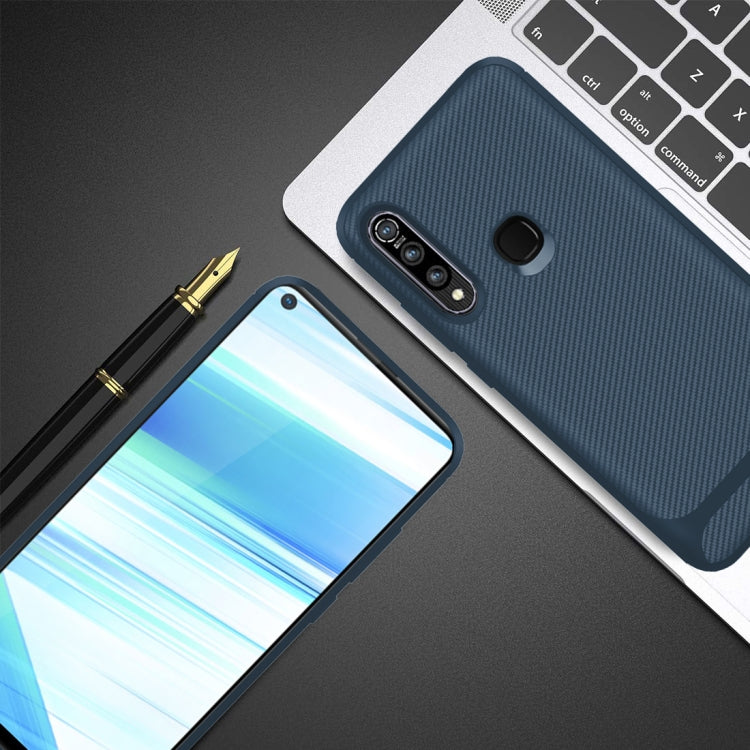 For Vivo Z5x / Z1 Pro Carbon Fiber Texture Shockproof TPU Protective Case