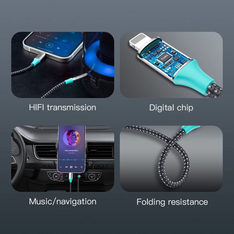 TOTU AD-8 USB-C / Type-C to 3.5mm Male AUX Audio Adapter Cable