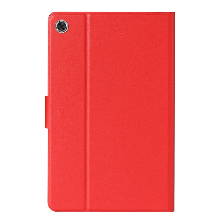 For Lenovo Tab M10 Plus Solid Color Horizontal Flip Leather Case with Card Slots & Holder & Sleep / Wake-up Function