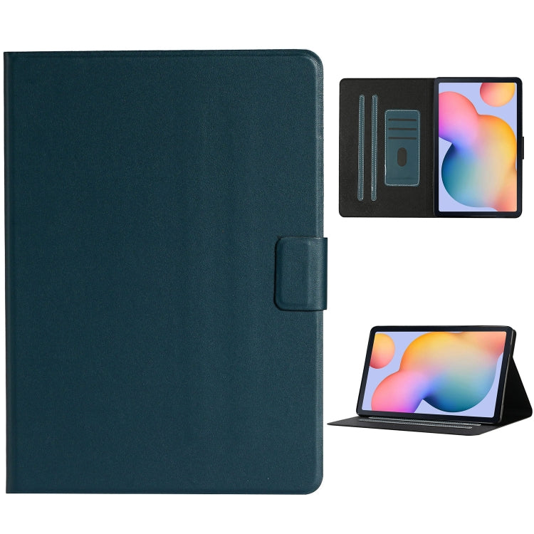 For Samsung Galaxy Tab S6 Lite (P610/615) Solid Color Horizontal Flip Leather Case with Card Slots & Holder & Sleep / Wake-up Function