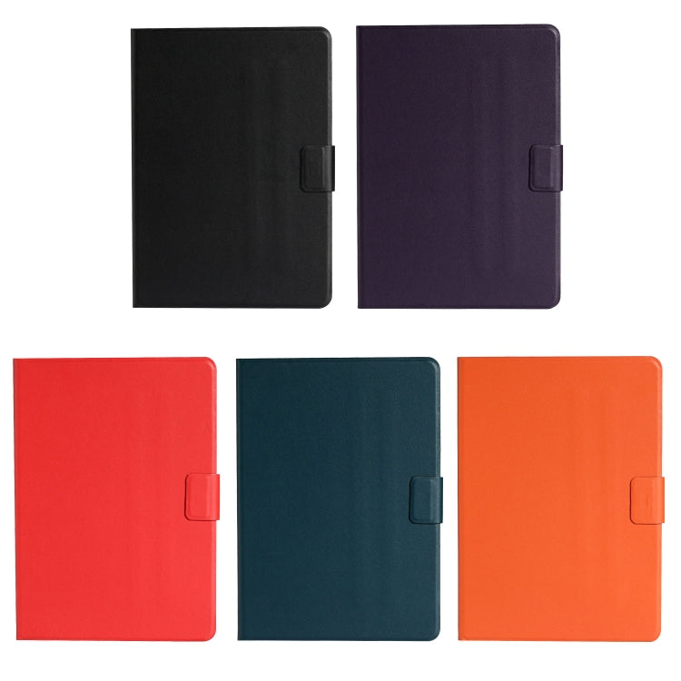 For Samsung Galaxy Tab S6 Lite (P610/615) Solid Color Horizontal Flip Leather Case with Card Slots & Holder & Sleep / Wake-up Function