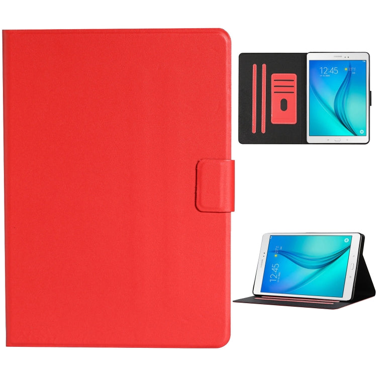 For Samsung Galaxy Tab A 8.0 T350/T355C Solid Color Horizontal Flip Leather Case with Card Slots & Holder & Sleep / Wake-up Function