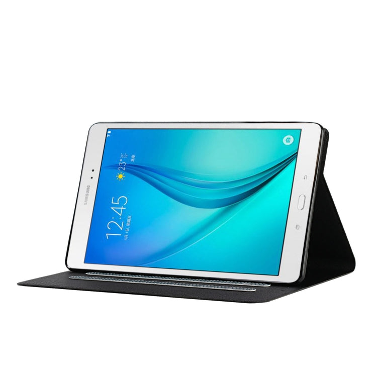 For Samsung Galaxy Tab A 8.0 T350/T355C Solid Color Horizontal Flip Leather Case with Card Slots & Holder & Sleep / Wake-up Function