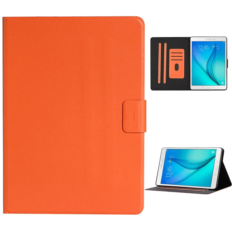 For Samsung Galaxy Tab A 9.7 T550/T555C Solid Color Horizontal Flip Leather Case with Card Slots & Holder & Sleep / Wake-up Function