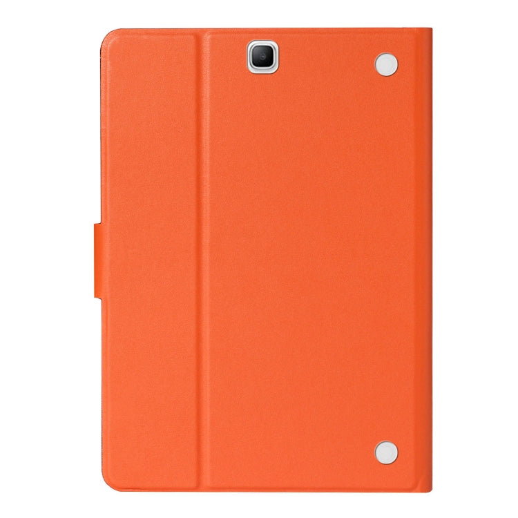 For Samsung Galaxy Tab A 9.7 T550/T555C Solid Color Horizontal Flip Leather Case with Card Slots & Holder & Sleep / Wake-up Function