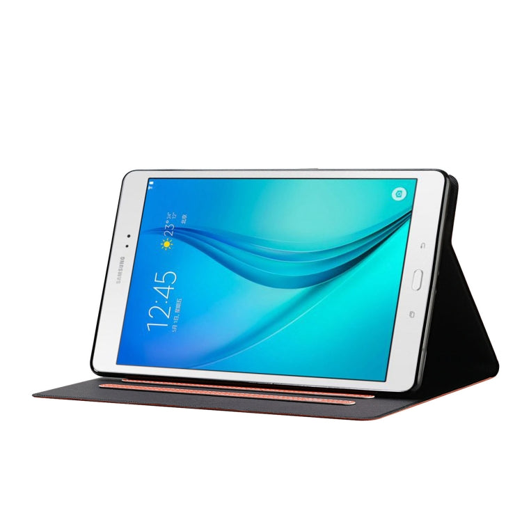 For Samsung Galaxy Tab A 9.7 T550/T555C Solid Color Horizontal Flip Leather Case with Card Slots & Holder & Sleep / Wake-up Function